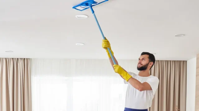 how to clean ceiling